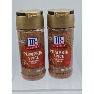 2 New 2025 Limited Edition McCormick Pumpkin Spice Finishing Sugar 3.66oz